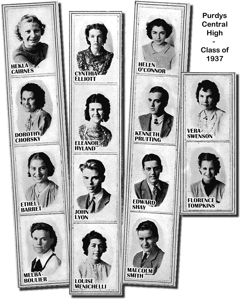 Purdys Central High School - Class of 1937
