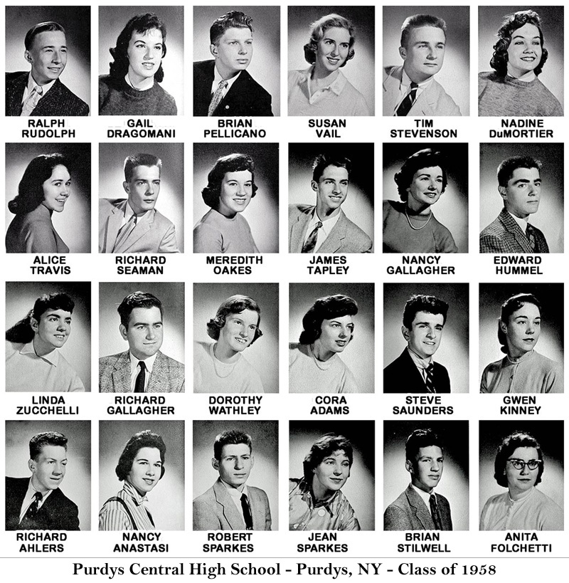 Purdys Central High School - Class of 1958