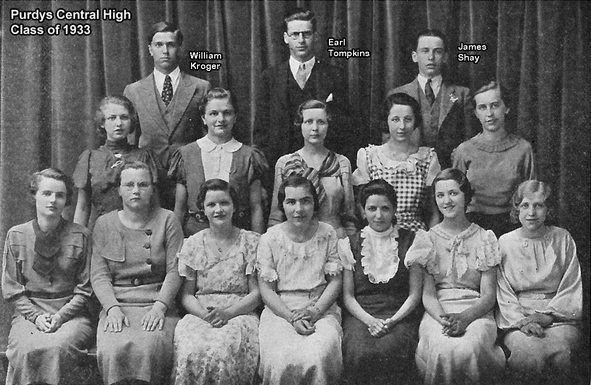 Purdys Central High School - Class of 1933