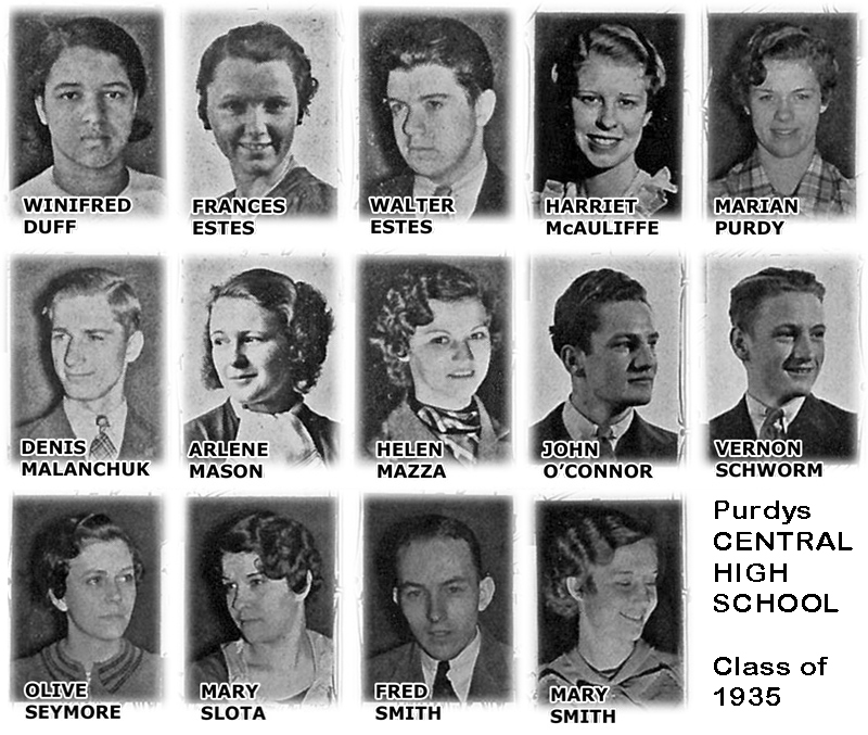 Purdys Central High School - Class of 1935