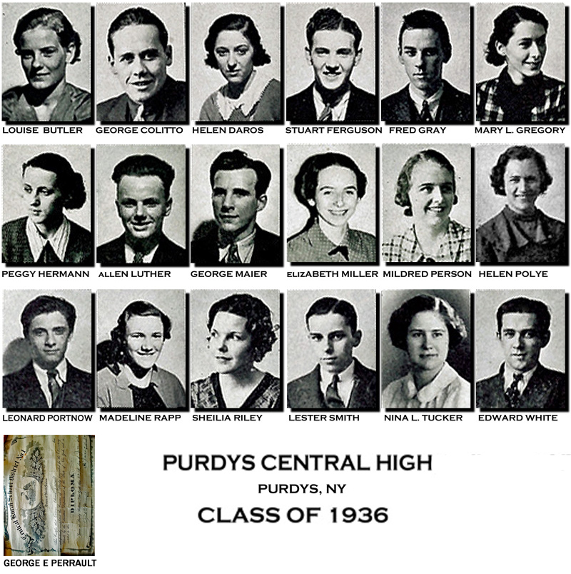 Purdys Central High School - Class of 1936