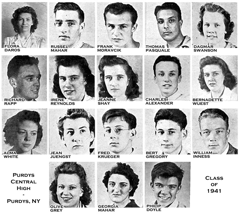 Purdys Central High School - Class of 1941