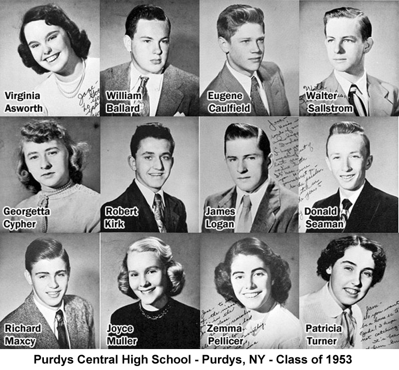 Purdys Central High School - Class of 1953
