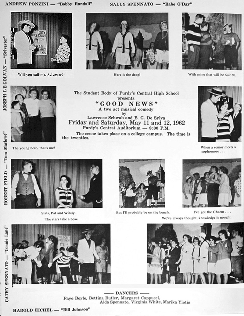 Purdys Central High - 1962 - 'Good News' Play