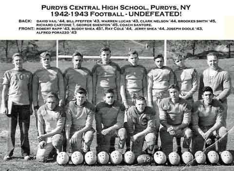 Purdys Central High Football 1942-43 Champions